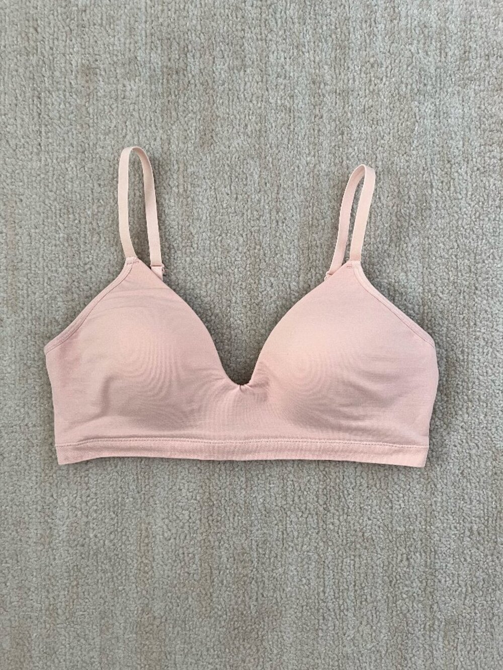 ThirdLove Pink V Neck Wireless Bra Size M Medium Molded Cups